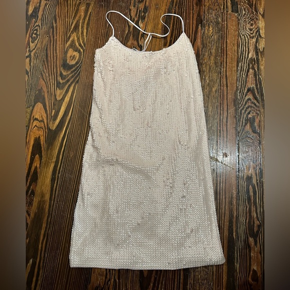 EXPRESS Elegant light pink Sequin Dress - Picture 1 of 4